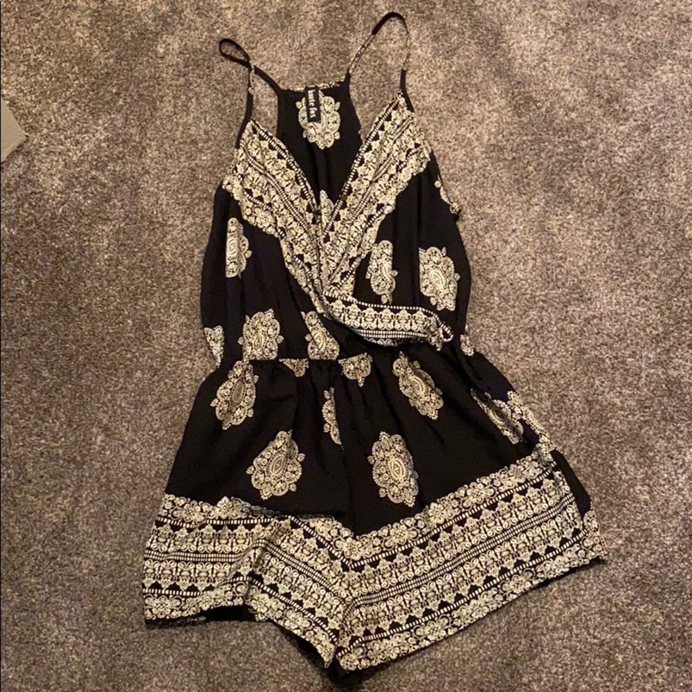 Navy blue romper